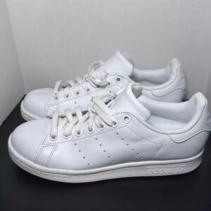 Adidas Stan Smith Sneakers Women 7.5 (Mens 5.5) Leather Tennis Shoes White